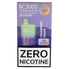 Load image into Gallery viewer, Zero Nicotine - BC5000 - Cranberry Grape - EBCreate