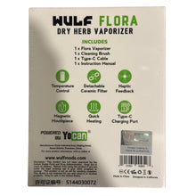 Load image into Gallery viewer, Wulf Mods Flora Dry Herb Vape - Black-Green Splatter