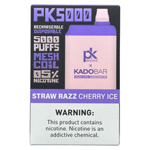 Indlæs billede i gallerifremviser, Kado Bar PK5000 Straw Razz Cherry Ice