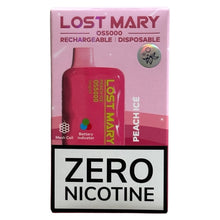 Load image into Gallery viewer, Peach Ice - Lost Mary OS5000 - Zero Nicotine