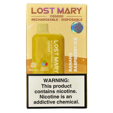 Load image into Gallery viewer, Banana Raspberry Ice - Lost Mary OS5000
