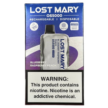Indlæs billede i gallerifremviser, Blueberry Raspberry Peach - Lost Mary OS5000 - Luster Edition