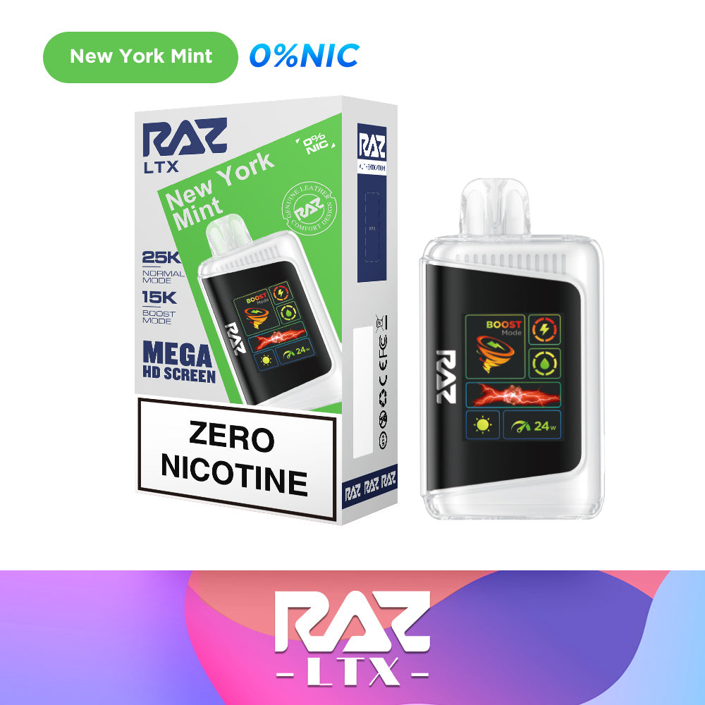 New York Mint - RAZ LTX 25000 Zero Nicotine