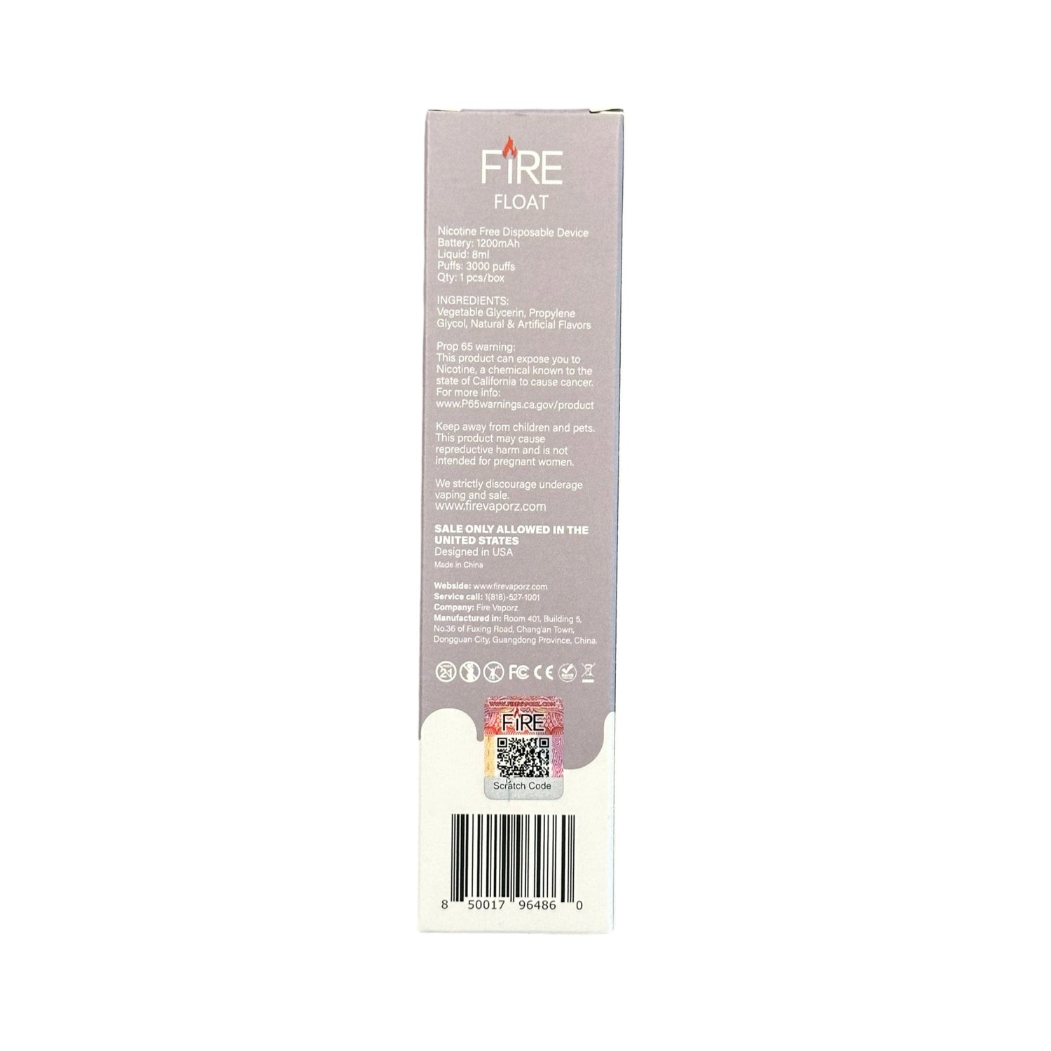Clear - Fire Float 3000 - Zero Nicotine