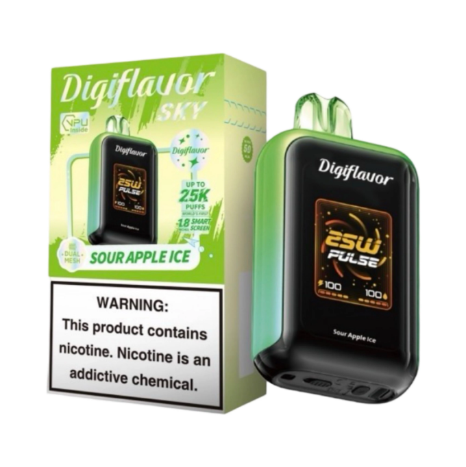 #2 - Sour Apple Ice - Geek Bar Digiflavor Sky 25000