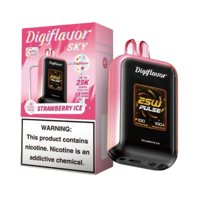 #9 - Strawberry Ice - Geek Bar Digiflavor Sky 25000