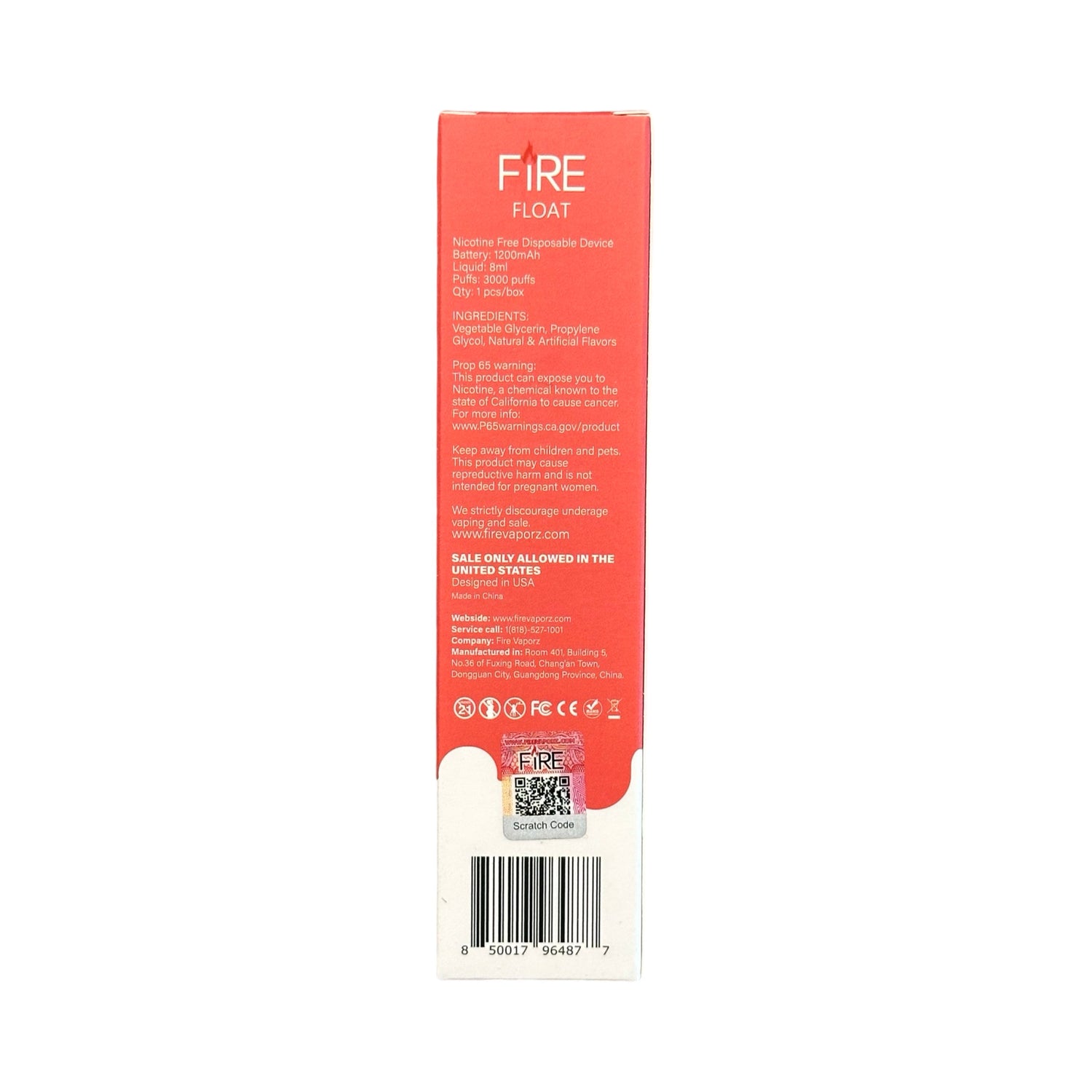 Kiwi Dragon Berry - Fire Float 3000 - Zero Nicotine