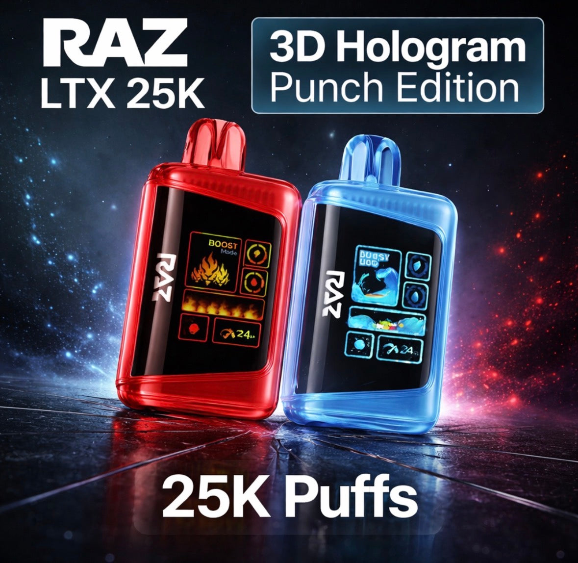 RAZ LTX 25K 3D Hologram Punch Edition - Blueberry Punch (3D Hologram Punch Edition)