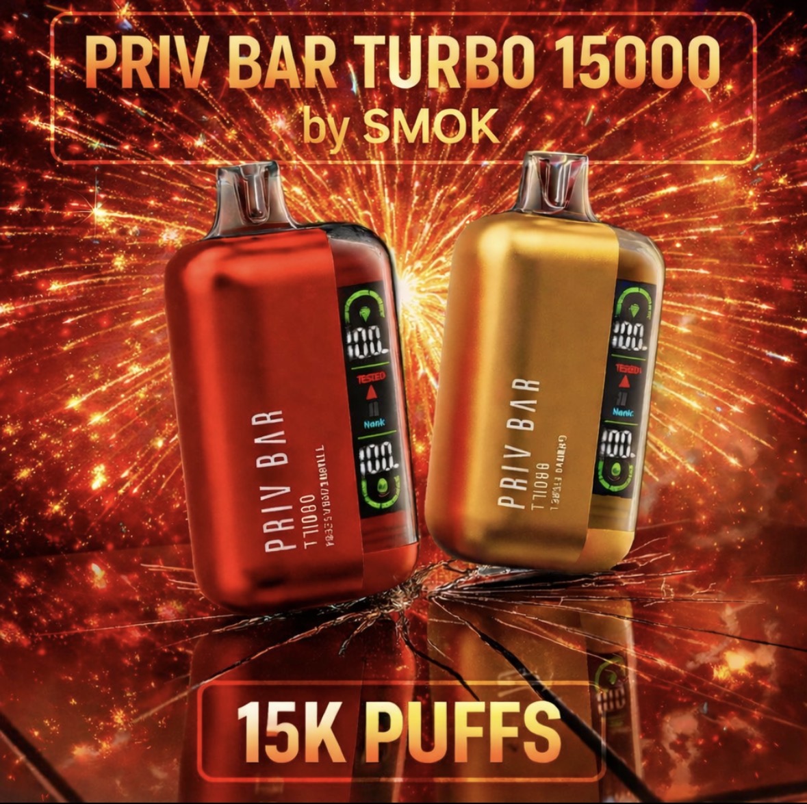PRIV Bar Turbo 15000 - Blue Razz Lemon