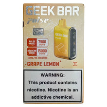 Lataa kuva gallerian katseluohjelmaan, Grape Lemon - Geek Bar Pulse 15000
