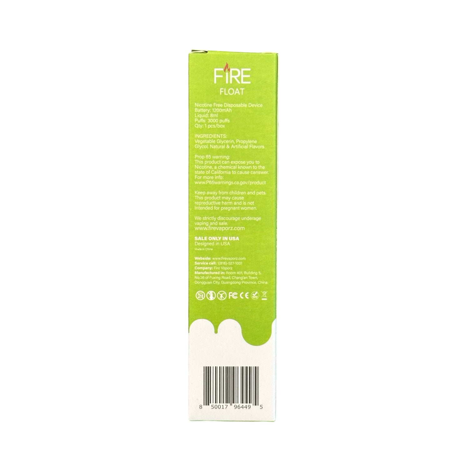 Kiwi Berry - Fire Float 3000 - Zero Nicotine