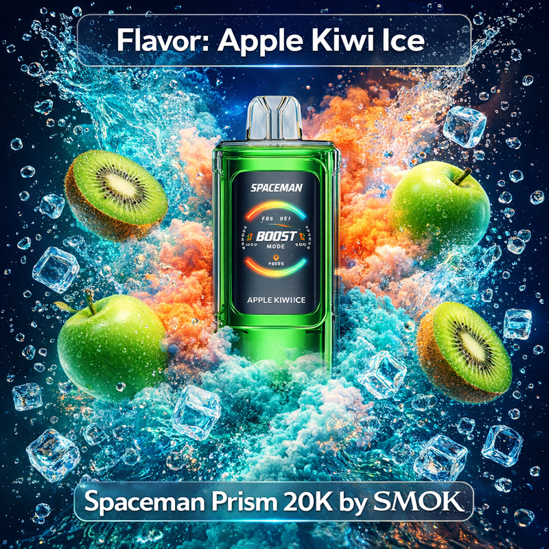 Apple Kiwi Ice — Spaceman Prism 20K by SMOK
