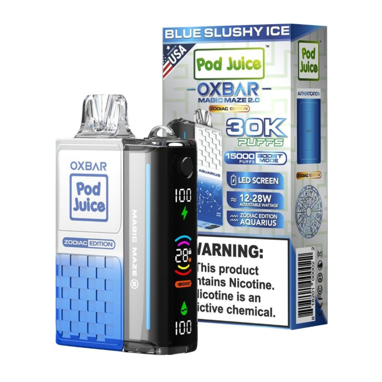 OXBAR x Pod Juice 30K Magic Maze 2
