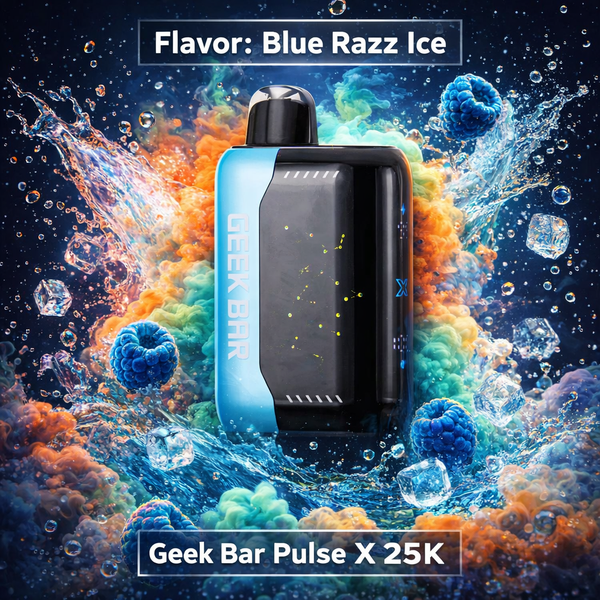 Geek Bar Pulse X 25K - Blue Razz Ice