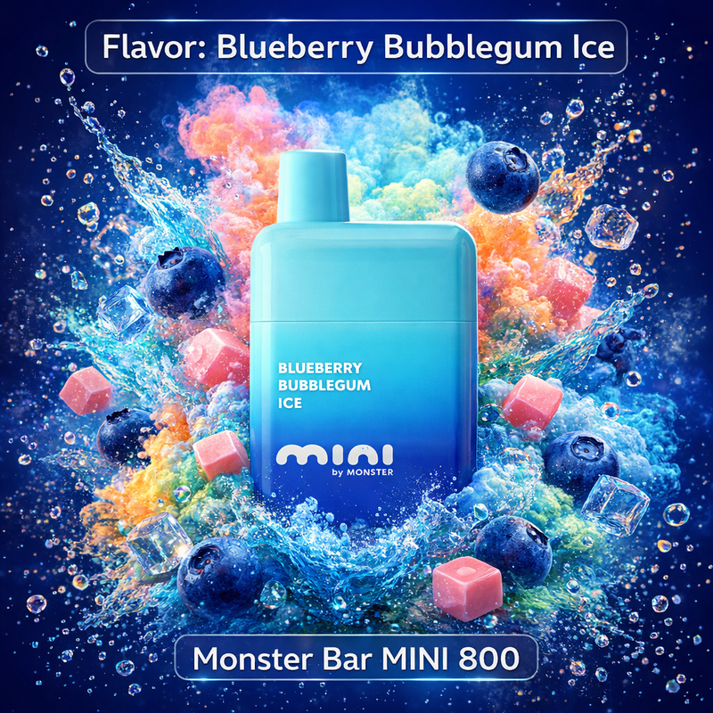 Blueberry Bubblegum Ice- Monster Bar MINI 800