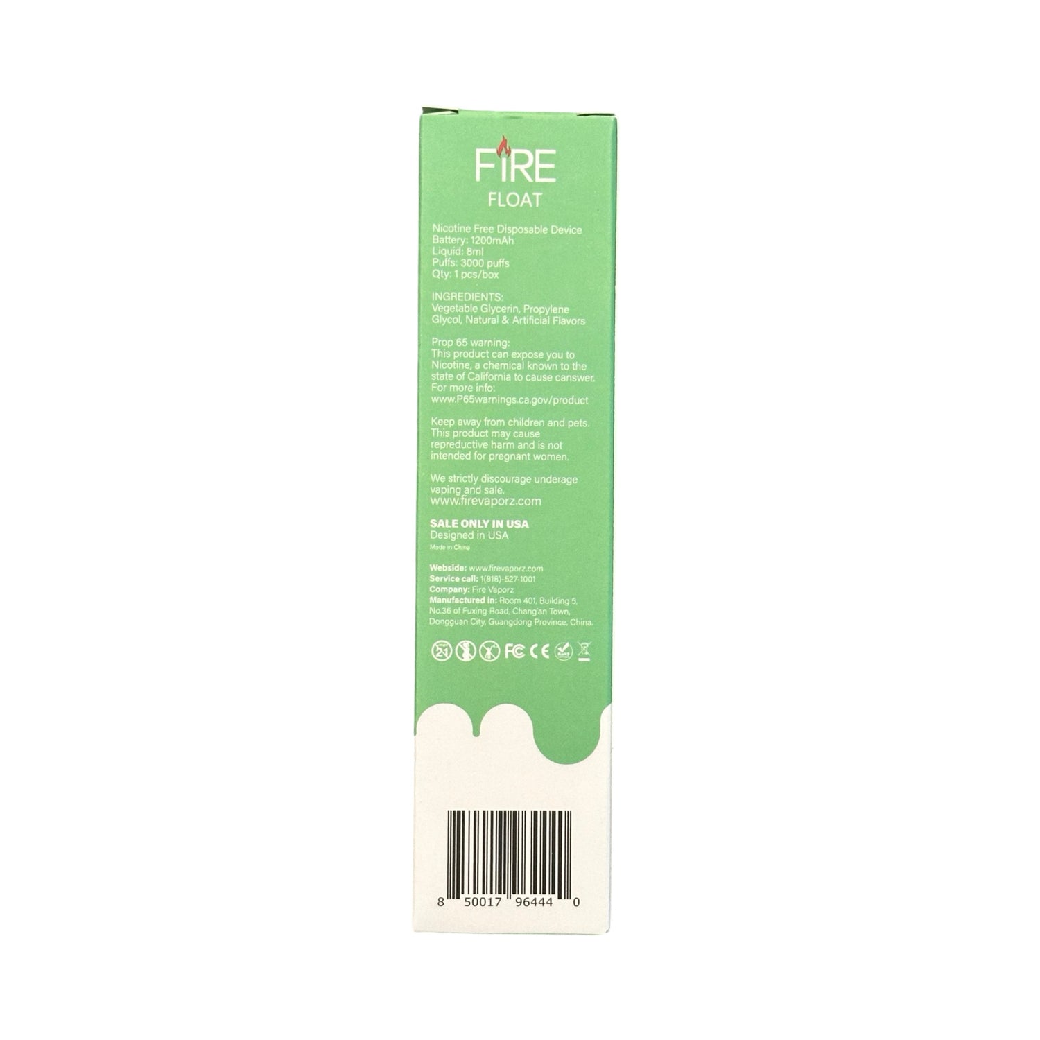 Strawberry Watermelon - Fire Float 3000 - Zero Nicotine