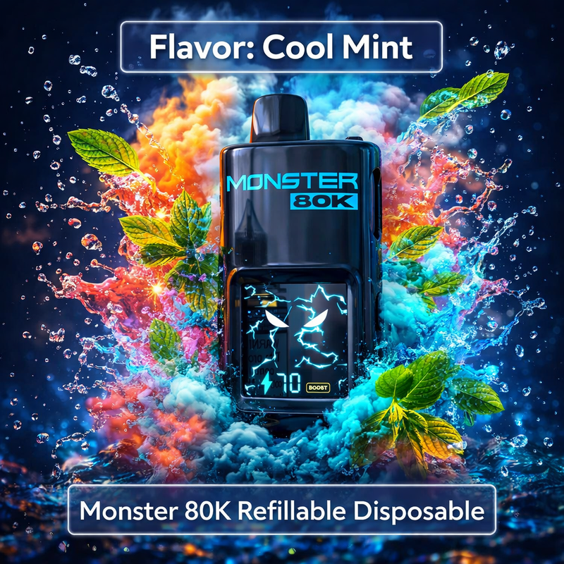 Cool Mint — Monster 80K Refillable Disposable