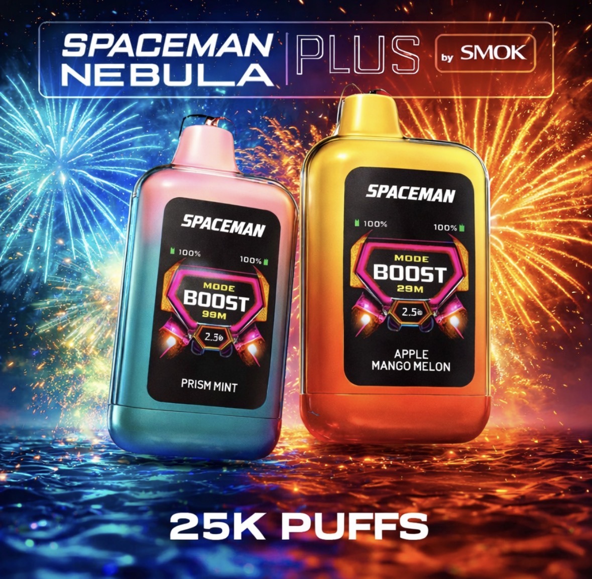 Spaceman Nebula Plus 25K by SMOK - Apple Mango Melon