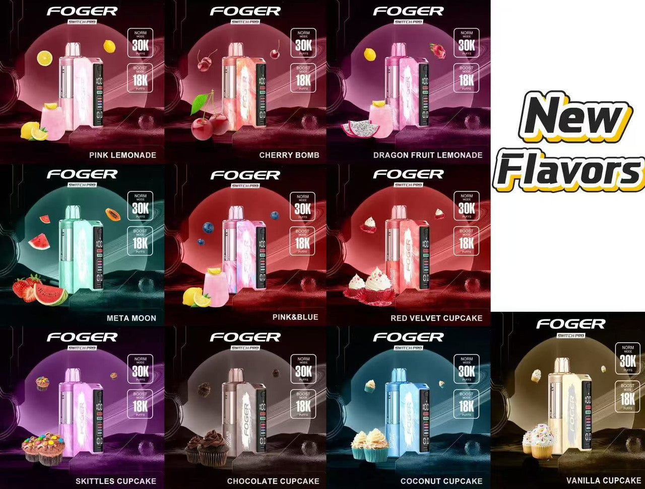 Foger Switch Pro 30K POD TEXAS COMPLIANT AVAILABLE