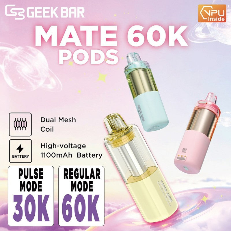 Geek Bar MATE 60K POD | Buy Authentic Vape Online Geek Bar MATE 60K POD | Buy Authentic Vape Online