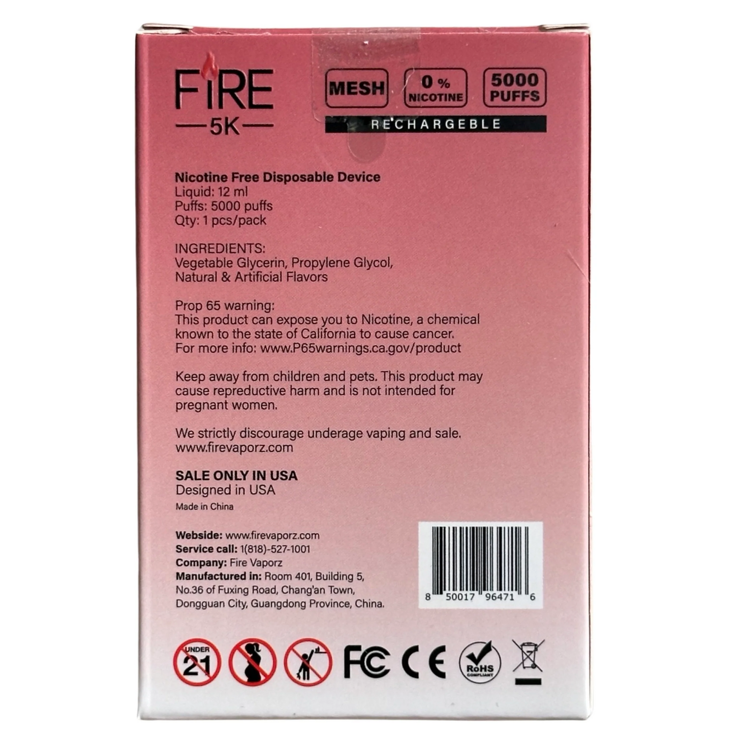 Unicorn Milk - Fire Float - Zero Nicotine