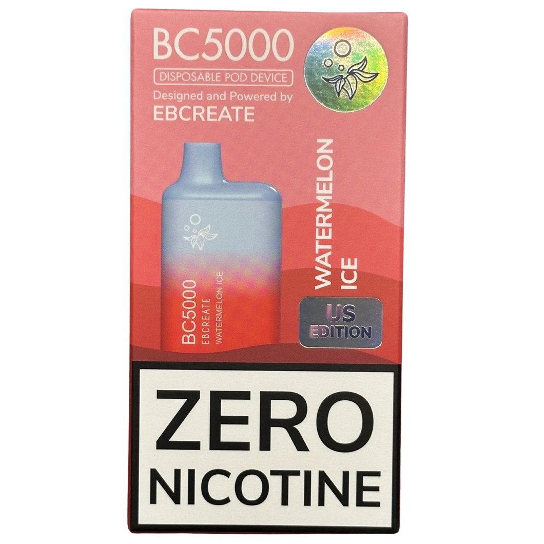 EB BC5000 - Watermelon Ice - Zero Nicotine
