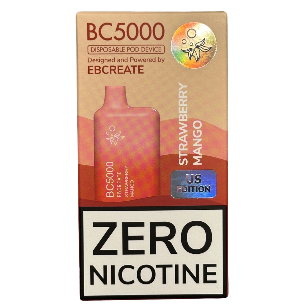 EB BC5000 - mansikkamango - nolla nikotiinia