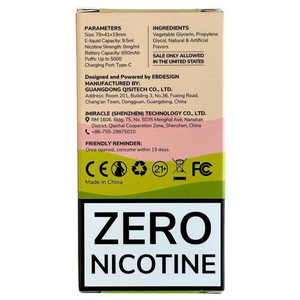EB BC5000 - Strawberry Banana - Zero Nicotine
