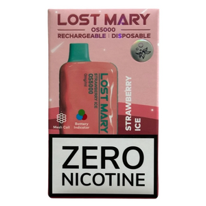 Strawberry Ice - Lost Mary OS5000 - Zero Nicotine