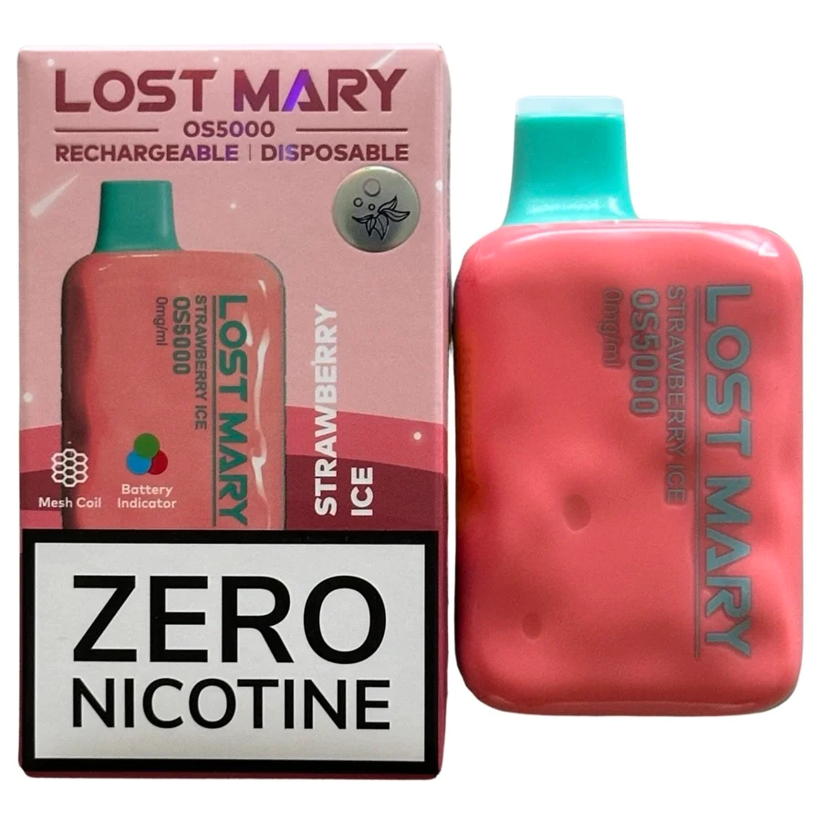 Strawberry Ice - Lost Mary OS5000 - Zero Nicotine