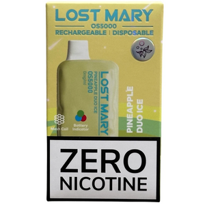 Pineapple Duo Ice - Lost Mary OS5000 - Zero Nicotine