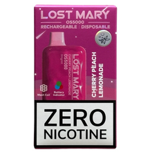 Load image into Gallery viewer, Cherry Peach Lemonade - Lost Mary OS5000 - Zero Nicotine
