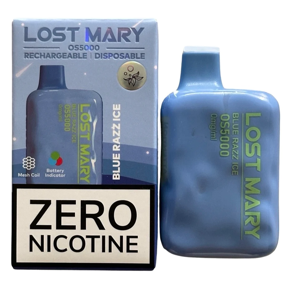 Blue Razz Ice - Lost Mary OS5000 - Zero Nicotine