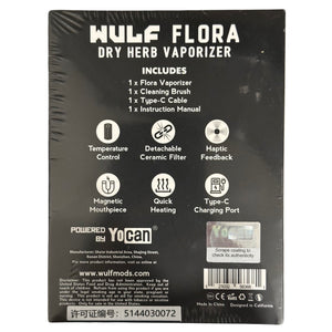 Wulf Mods Flora Dry Herb Vape - Black