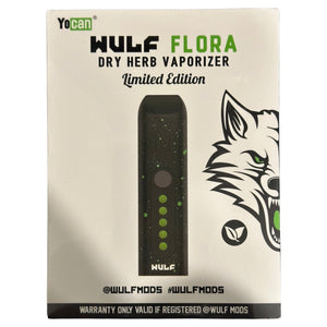 Wulf Mods Flora Dry Herb Vape - Black-Green Splatter