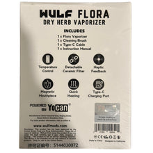 Load image into Gallery viewer, Wulf Mods Flora Dry Herb Vape - Black-White Splatter
