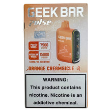 Lataa kuva gallerian katseluohjelmaan, Orange Creamsicle - Geek Bar Pulse 15000
