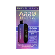Lataa kuva gallerian katseluohjelmaan, Jolly Blue Razz - Arro Ultra 15000 - Zero
