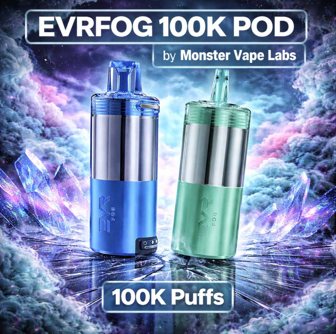 EVRFOG 100K Refillable Disposable POD - Watermelon Ice