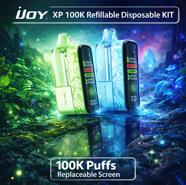 iJoy XP 100K Refillable Disposable KIT TEXAS COMPLIANT