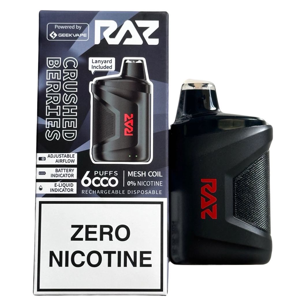 Knuste bær - RAZ CA6000 - Zero Nikotin