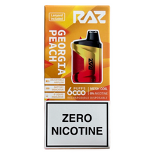 Load image into Gallery viewer, Georgia Peach - RAZ CA6000 - Zero Nicotine
