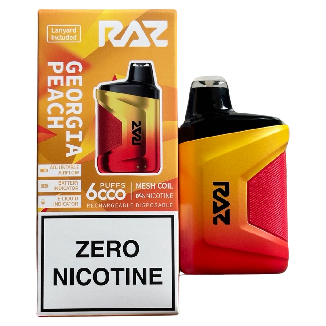 Georgia Peach - RAZ CA6000 - Zero Nicotine