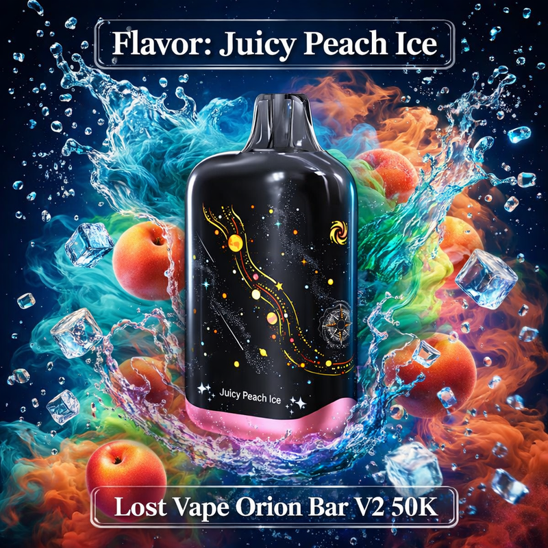 Juicy Peach Ice - Lost Vape Orion Bar V2 50K