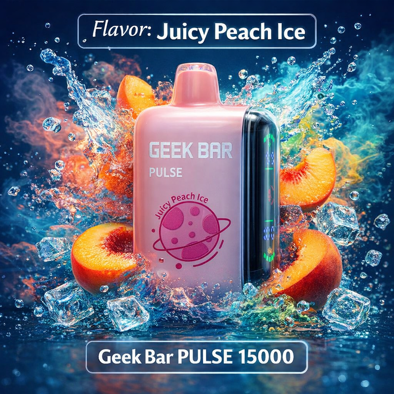 Juicy Peach Ice — Geek Bar PULSE 15000