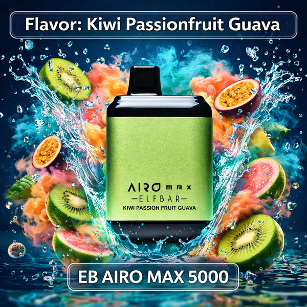 EB AIRO MAX 5000 - Kiwi Passionfruit  Guava
