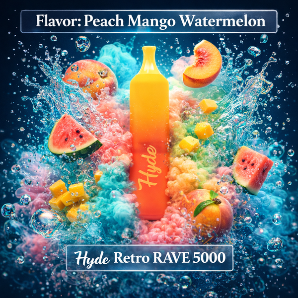Hyde Retro RAVE 5000 - Peach Mango Watermelon