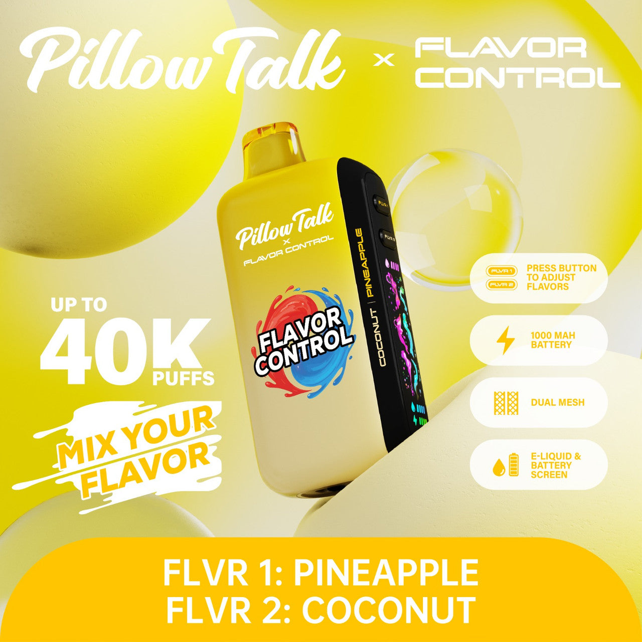 Pillow Talk FC40000 Flavor Control TEXAS COMPLIANT