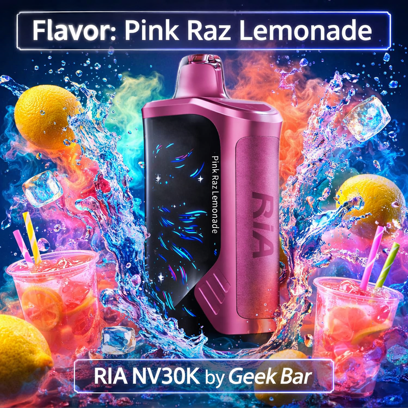Pink Raz Lemonade- RIA NV30K by Geek Bar