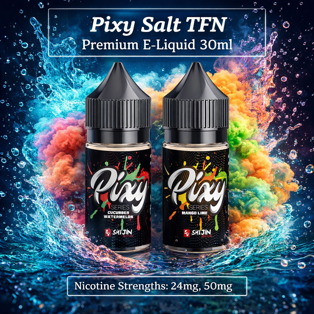 Pixy Salt TFN Premium E-Liquid 30ml - Cucumber Watermelon / 24mg